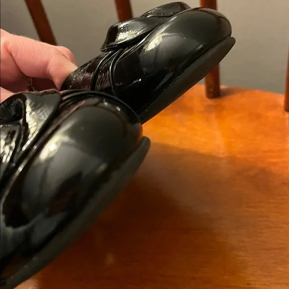 ECCO Women’s Black Patent Leather Ballet Flats Size 39 - Picture 7 of 9